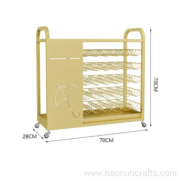 Modern contracted iron art umbrella frame